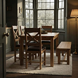 Zelah Oak Small Extending Dining Table 150cm-200cm from Roseland Furniture