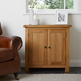 Zelah Oak Mini Cupboard from Roseland Furniture