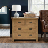 Zelah Oak 2 over 2 Drawer Chest by Roseland Furniture