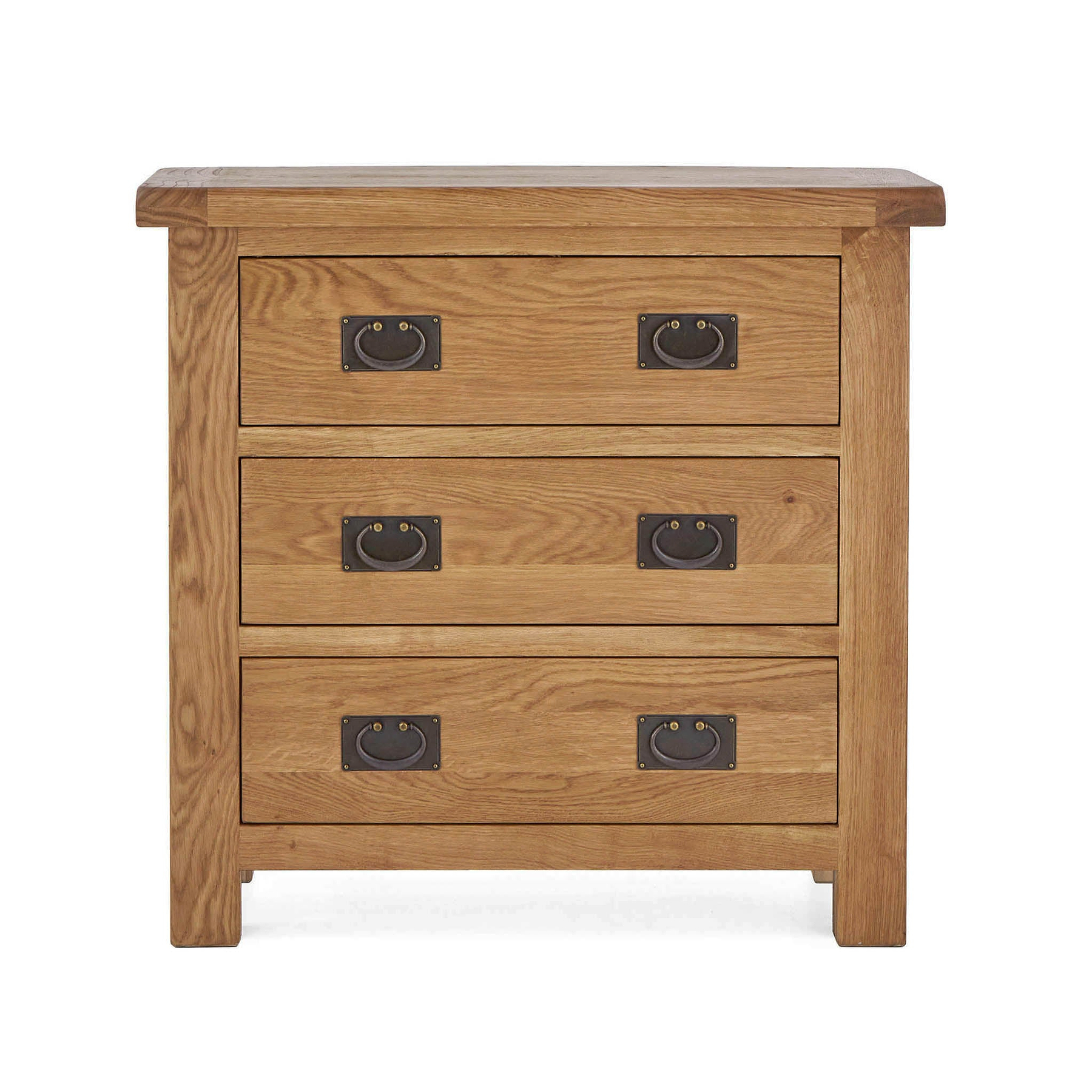Zelah Oak 3 Drawer Chest Roseland Furniture