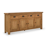 Zelah Oak Extra Large Sideboard from Roseland Furniture