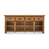 Zelah Oak Extra Large Sideboard from Roseland Furniture