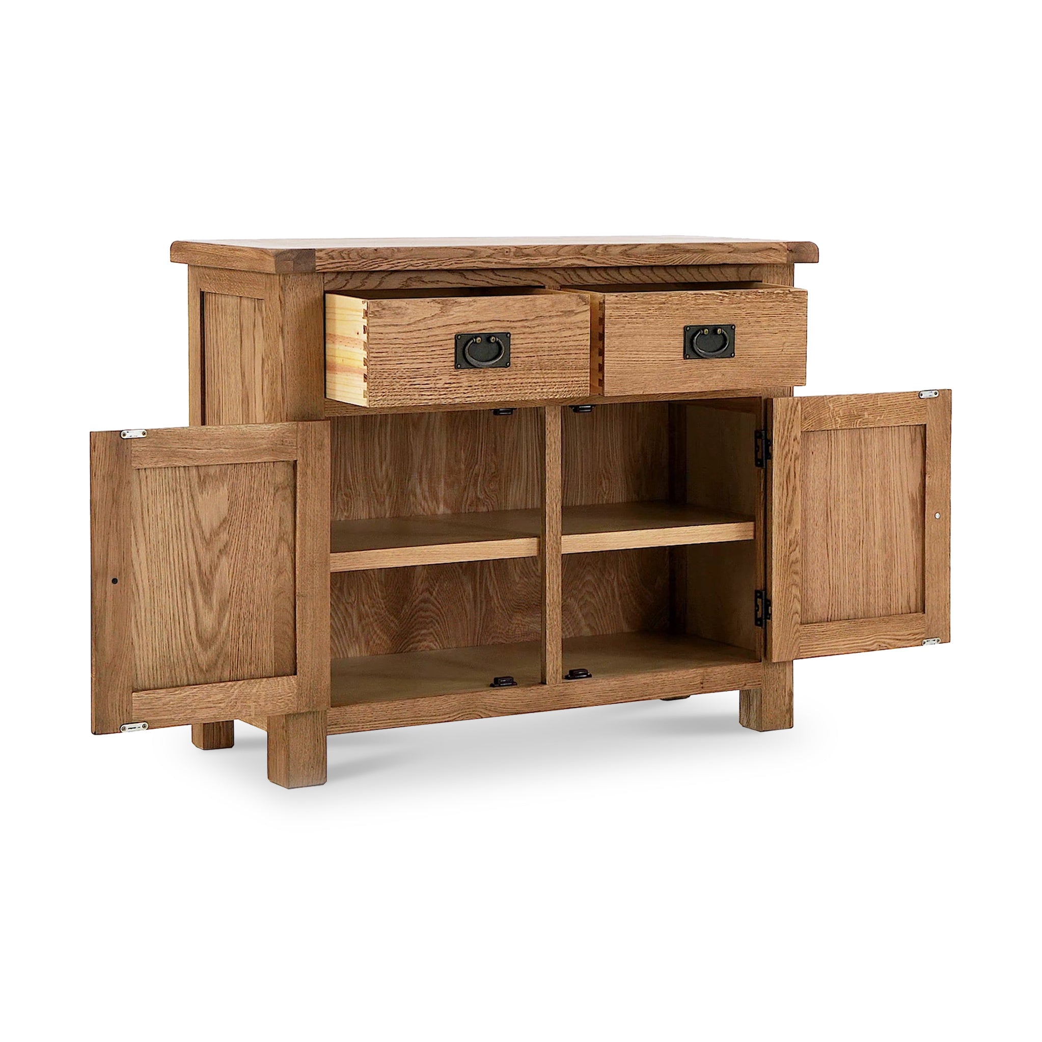 Zelah Oak Small Sideboard, Solid Wood | Roseland