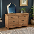 Zelah Oak 3 over 4 Chest of Drawers by Roseland Furniture