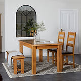 Zelah Oak 120-165cm Extending Dining Table