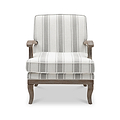 Sandringham Linen Striped Accent Chair from Roseland Furniture