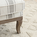 Sandringham Linen Striped Accent Chair from Roseland Furniture