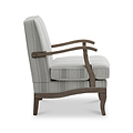 Sandringham Linen Striped Accent Chair from Roseland Furniture