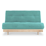 Maggie Teal Double Futon Sofa Bed
