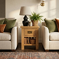 Surrey Oak Lamp Table by Roseland Furniture