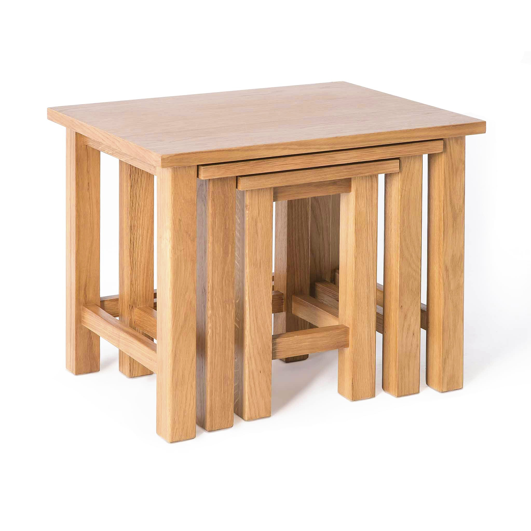 Surrey Oak Nest of Tables by Roseland Furniture