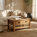 Surrey Oak Coffee Table for living room from Roseland Furniture