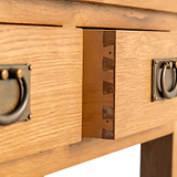 Surrey Oak Console Table from Roseland Furniture