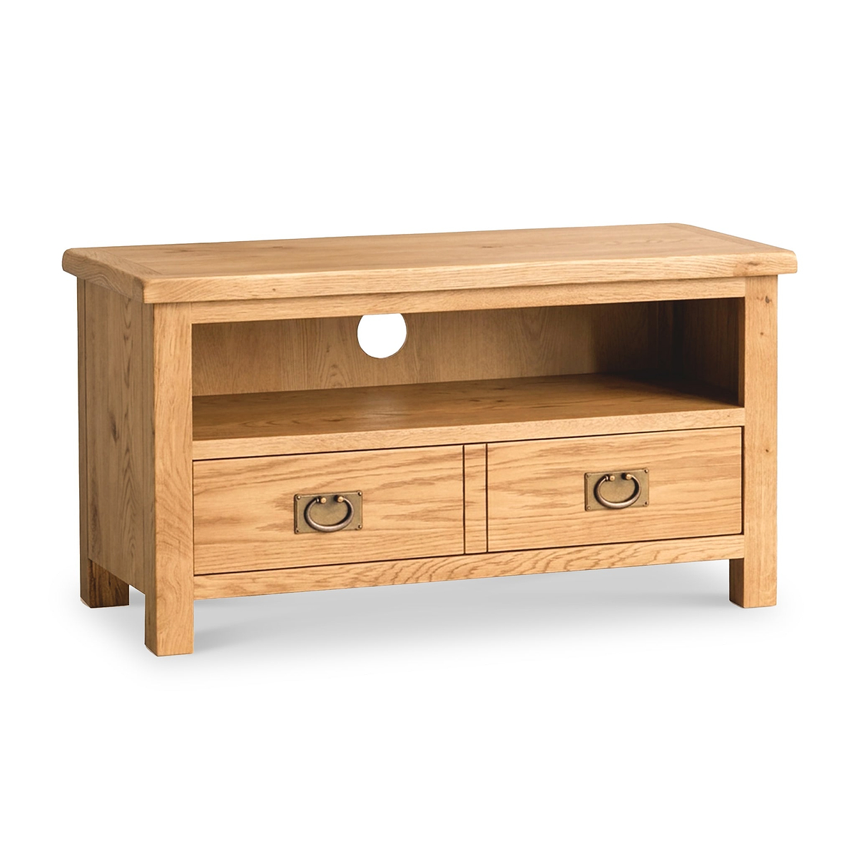 Surrey Oak 90cm TV Stand for living room from Roseland Furniture