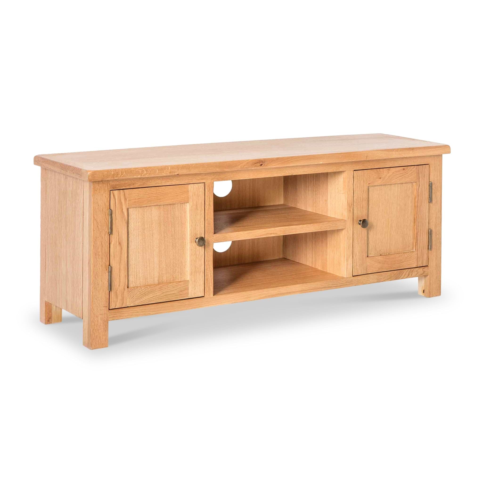 Surrey Oak TV Stand 120cm by Roseland Furniture