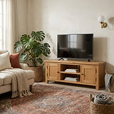 Surrey Oak TV Stand 120cm by Roseland Furniture