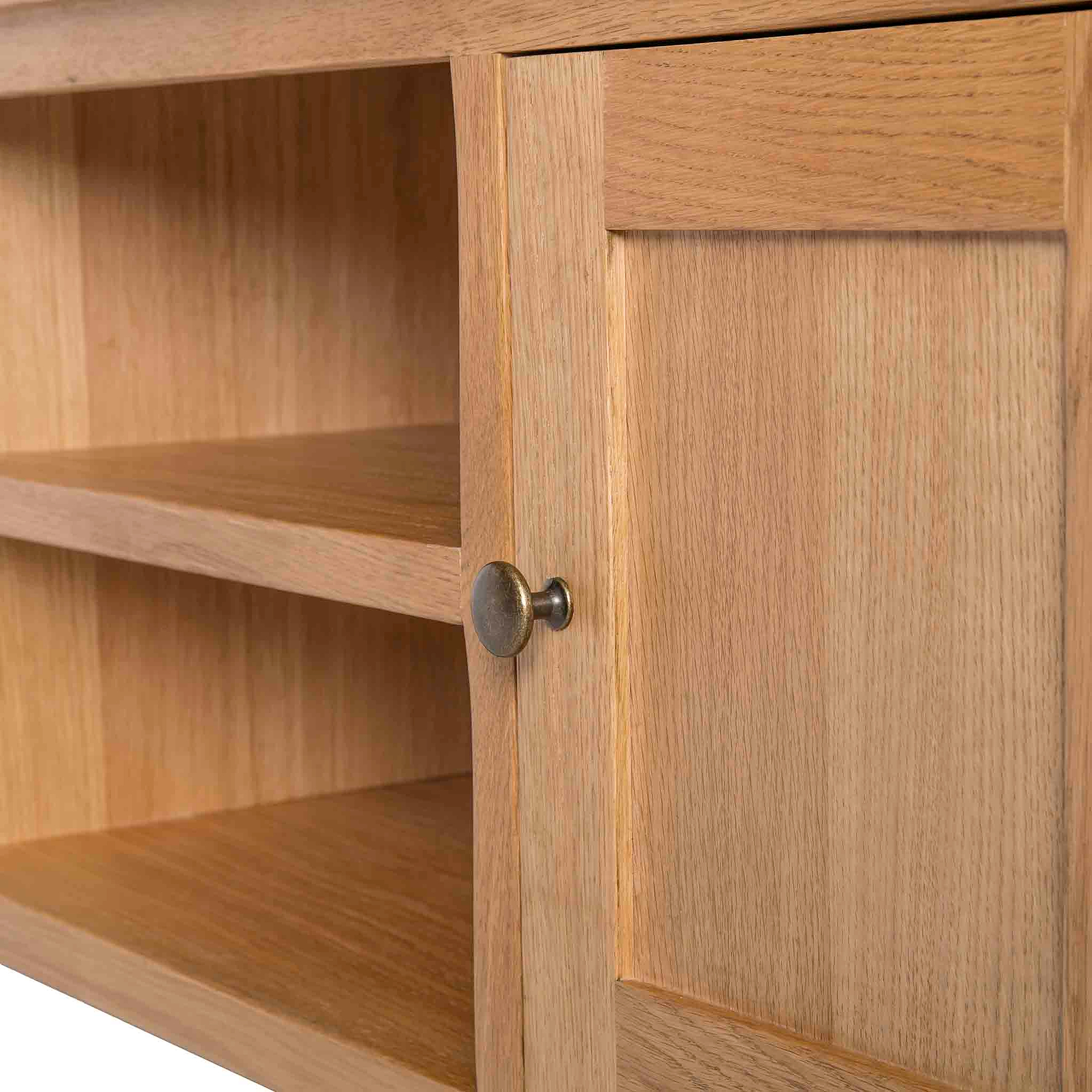 Surrey Oak 180cm Extra Wide TV Stand from Roseland Furniture