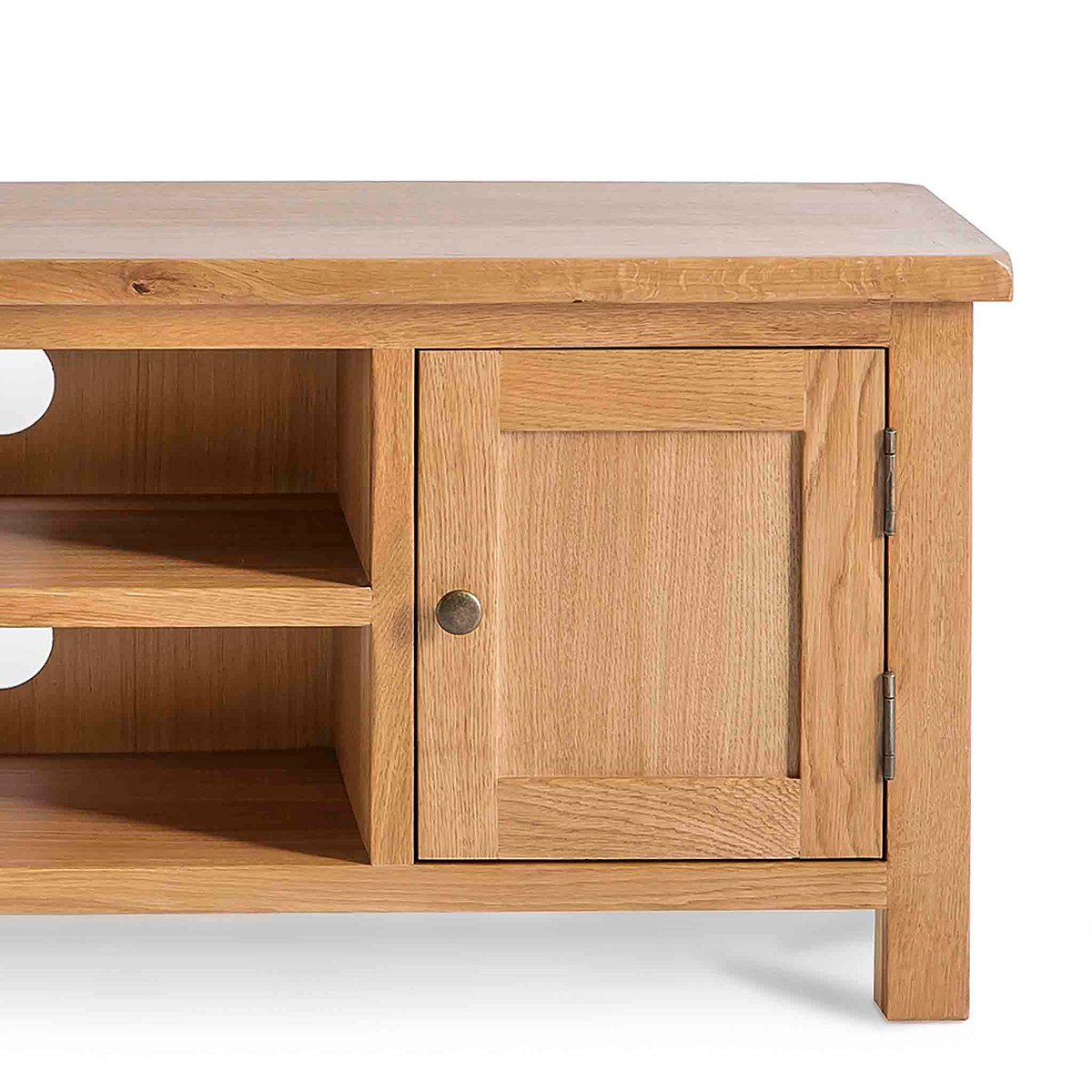 Surrey Oak 180cm Extra Wide TV Unit from Roseland Furniture