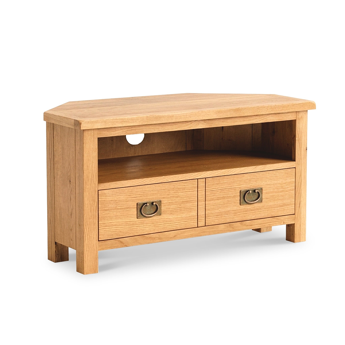 Surrey Oak Corner TV Stand by Roseland Furniture