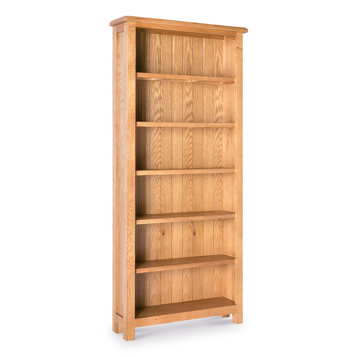 Surrey Oak Large Bookcase by Roseland Furniture