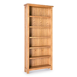 Surrey Oak Large Bookcase by Roseland Furniture