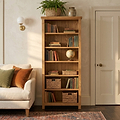 Surrey Oak Large Bookcase by Roseland Furniture