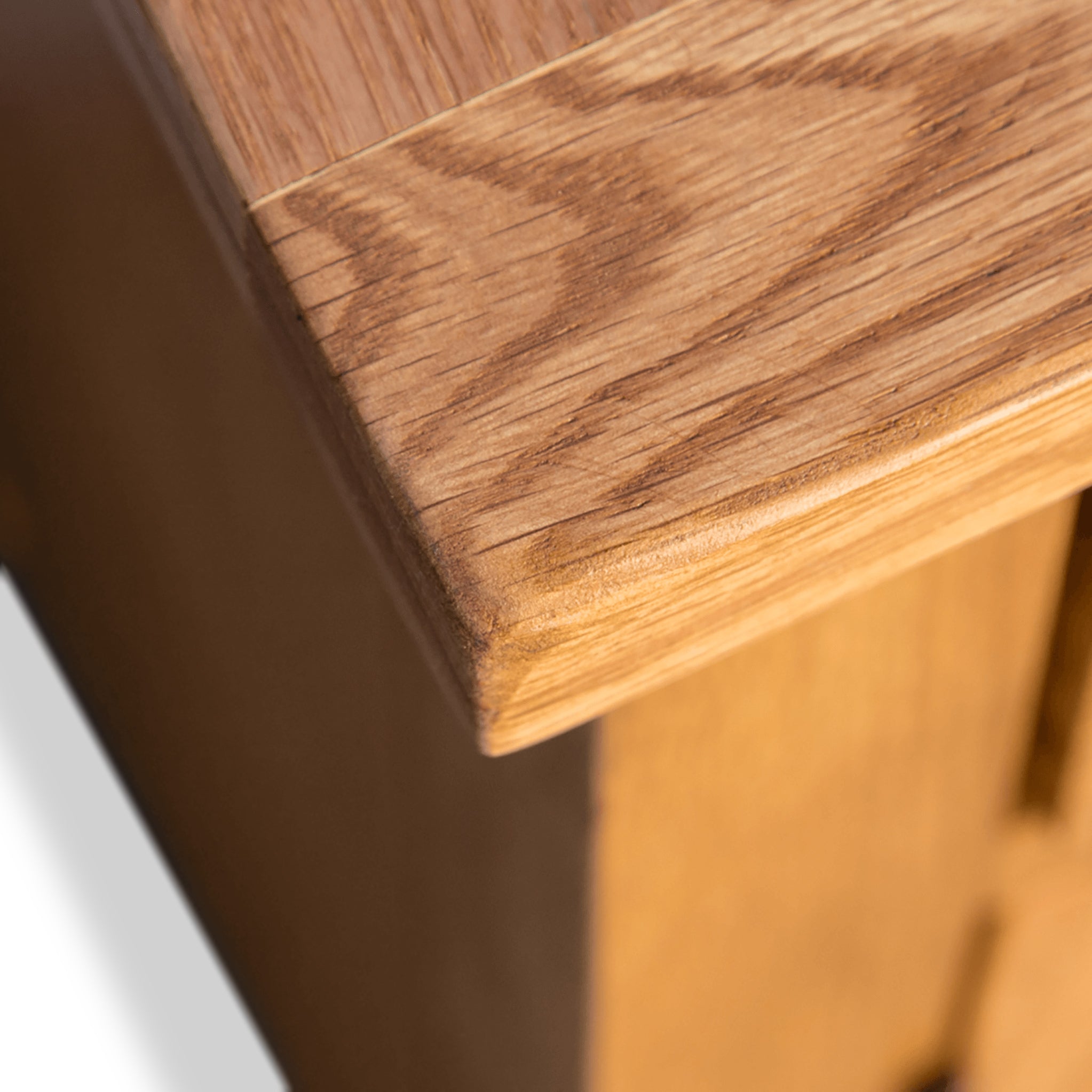 Surrey Oak Small Sideboard, Internal Shelf, 90cm | Rustic Waxed Oak