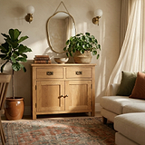 Surrey Oak Small Sideboard from Roseland Furniture
