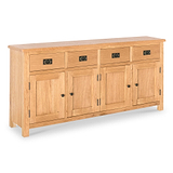 Surrey Oak Extra Large Sideboard from Roseland Furniture