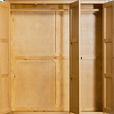 Surrey Oak Triple Wardrobe & Drawers from Roseland Furniture