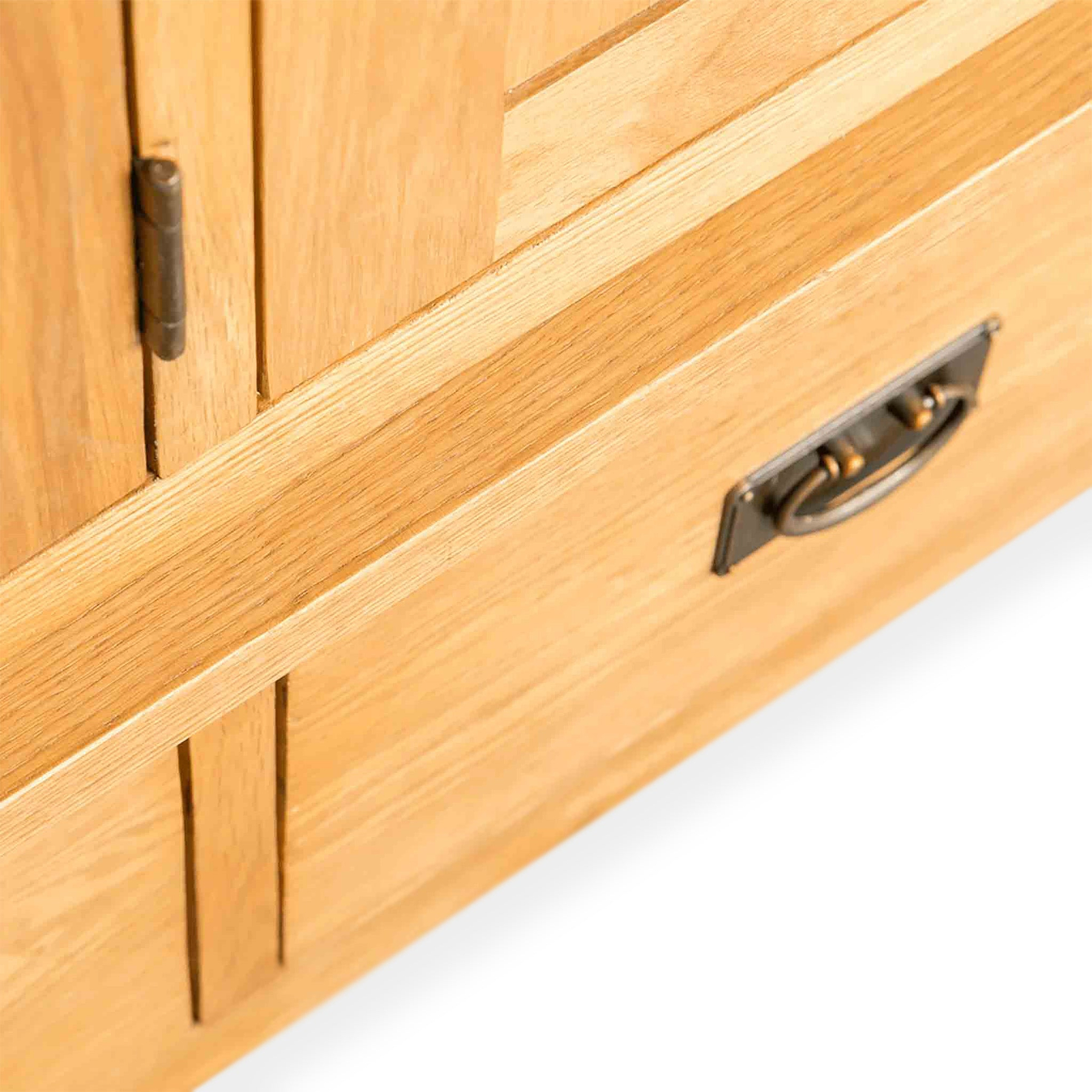 Surrey Oak Triple Wardrobe & Drawers from Roseland Furniture
