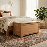 Surrey Oak Blanket Box by Roseland Furniture
