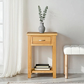 London Oak Telephone Table for contemporary hallway