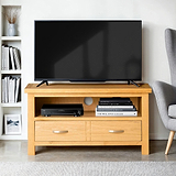 London Oak 90cm Small TV Stand for contemporary living rooms
