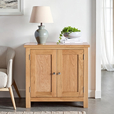 London Oak Storage Cupboard for contemporary living spaces 