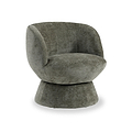 Kendal Woven Chenille Tulip Swivel Chair Olive from Roseland Furniture