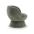 Kendal Woven Chenille Tulip Swivel Chair Olive from Roseland Furniture