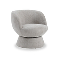 Kendal Woven Chenille Tulip Swivel Chair Natural from Roseland Furniture