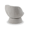 Kendal Woven Chenille Tulip Swivel Chair Natural from Roseland Furniture