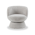 Kendal Woven Chenille Tulip Swivel Chair Natural from Roseland Furniture