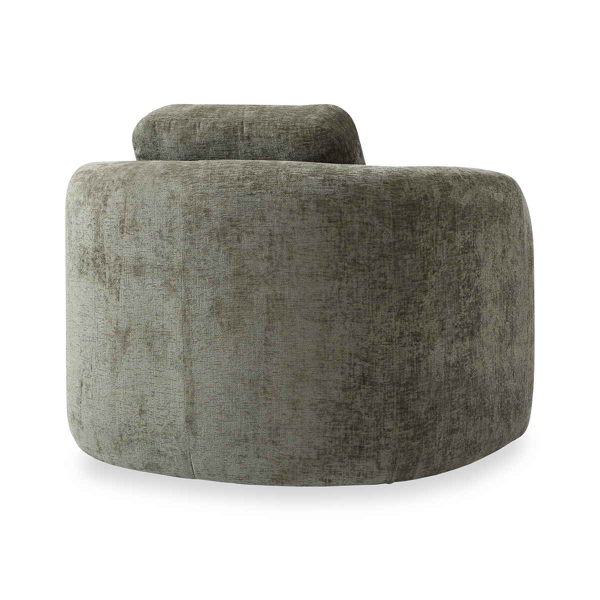 Irving Chenille Swivel Chair Olive from Roseland Furniture