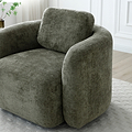 Irving Chenille Swivel Chair Olive from Roseland Furniture