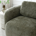 Irving Chenille Swivel Chair Olive from Roseland Furniture