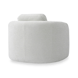 Irving Chenille Swivel Chair Natural from Roseland Furniture