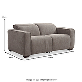 Beaumont Chenille 2 Seater Sofa Recliner Sofa dimensions