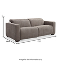 Beaumont Chenille 3 Seater Sofa Recliner Sofa dimension