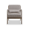 Avery Whitewashed Frame Oatmeal Linen Chair from Roseland Furniture