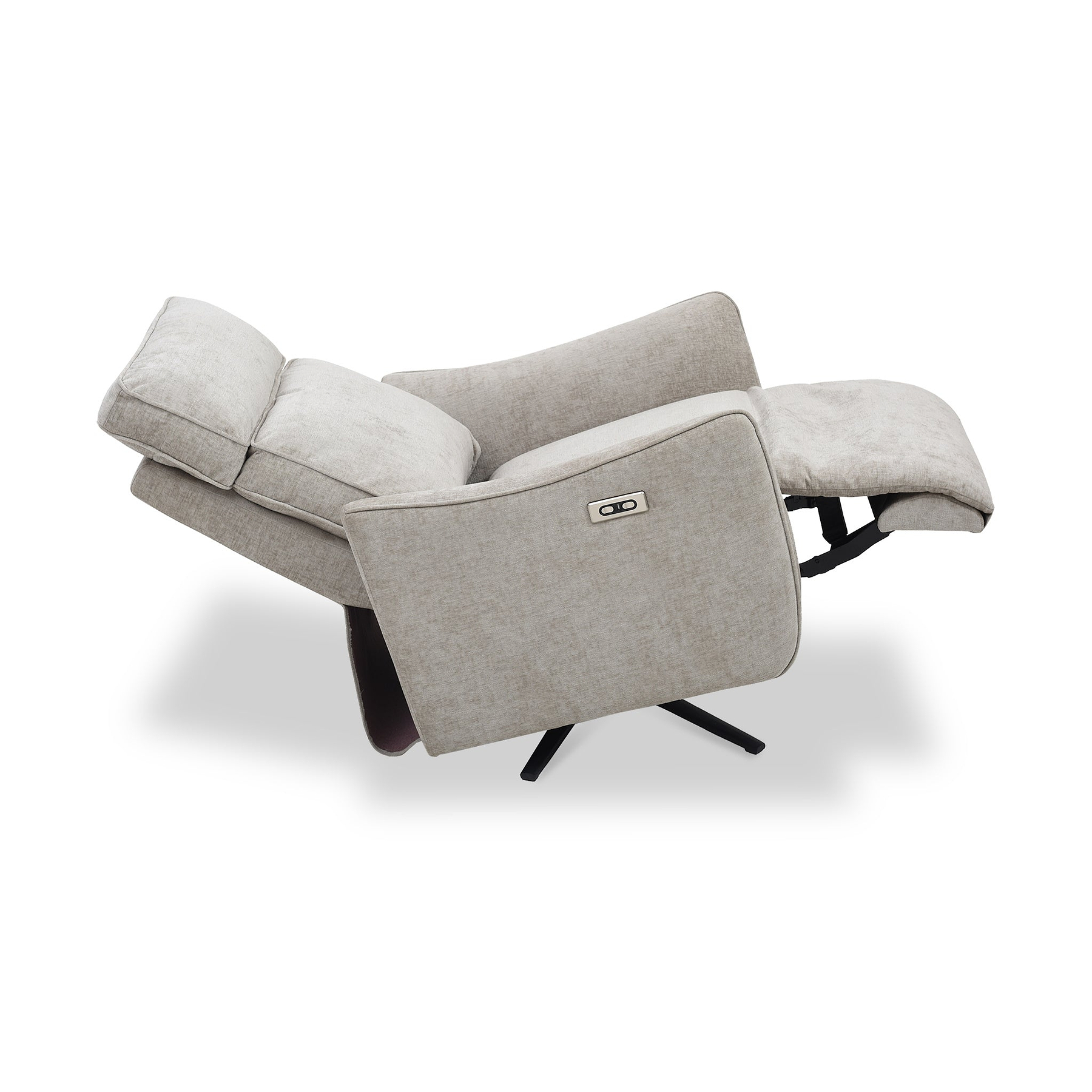 Whitmore-swivel-electric-recliner-beige-chair from Roseland Furniture