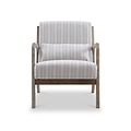 Avery Whitewashed Frame Chenille Stripe Chair from Roseland Furniture