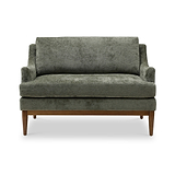 Kendrick Chenille 2 Seater Sofa Olive from Roseland Furniture